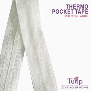 Thermo Adhesive Rod Pocket Tape - White