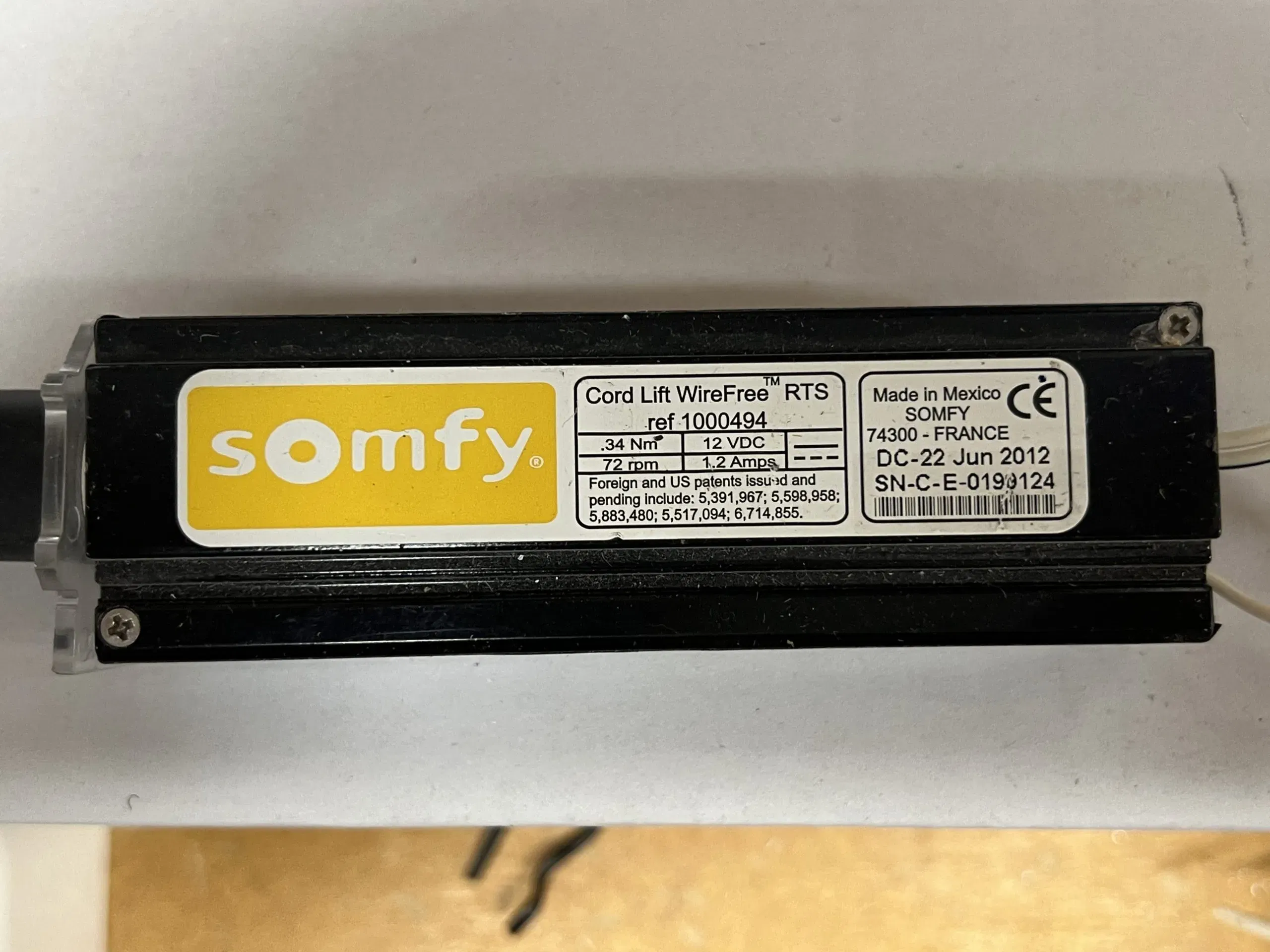 Somfy Cord Lift WireFree RTS