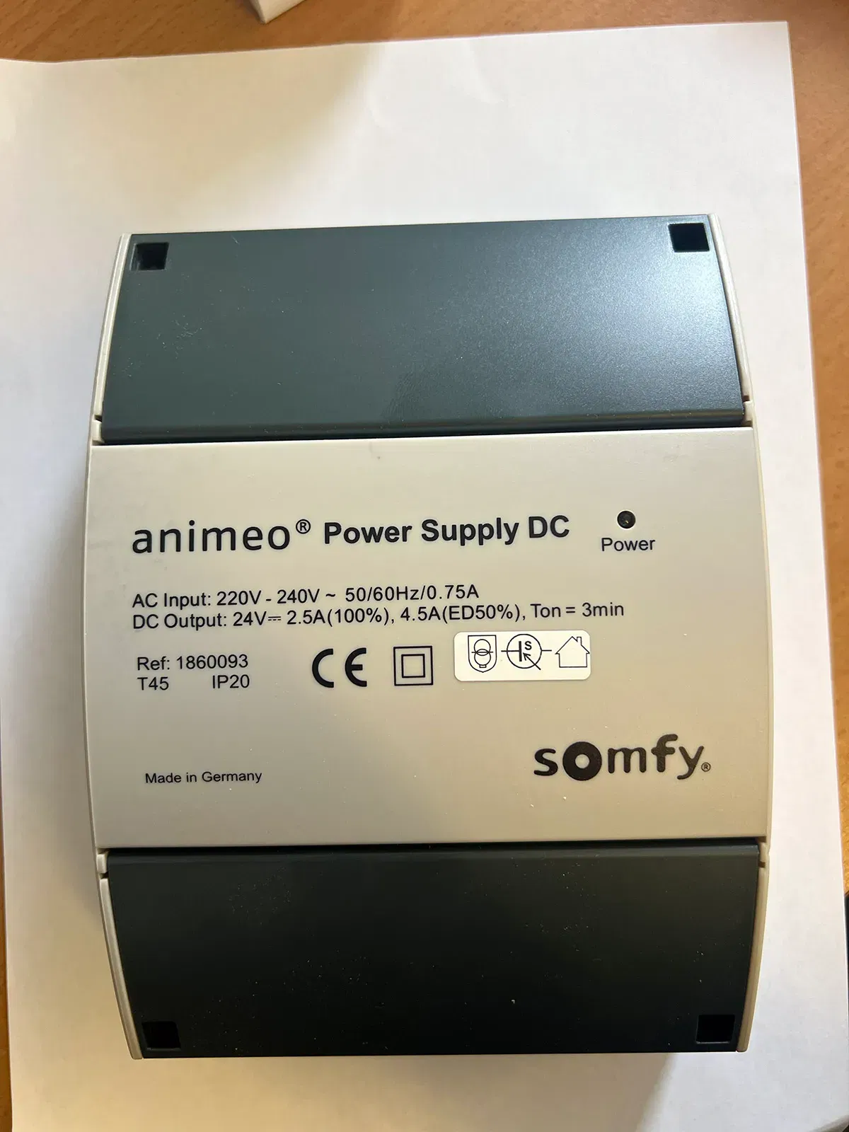 Somfy Animeo DC Power Supply